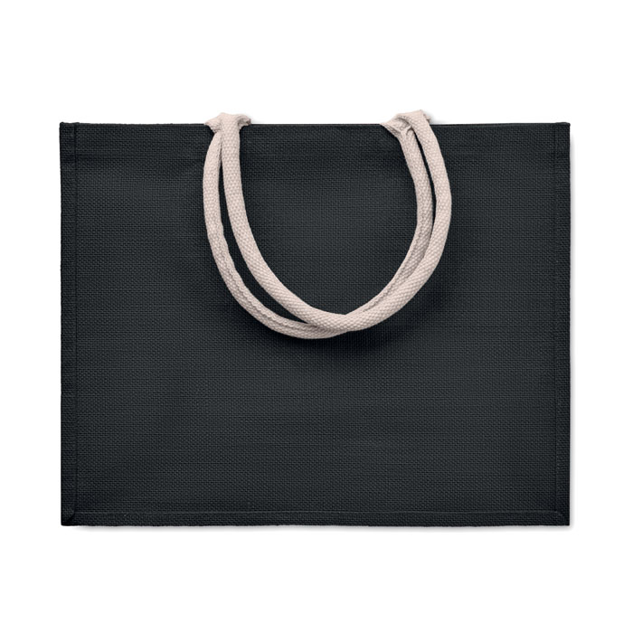 AURA - Jute tas met katoenen hengsels