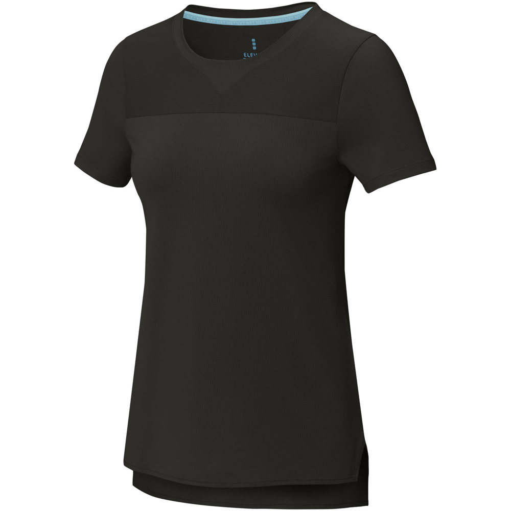 Borax Dames T-shirt met korte mouwen, cool fit, GRS gerecycled - Zwart