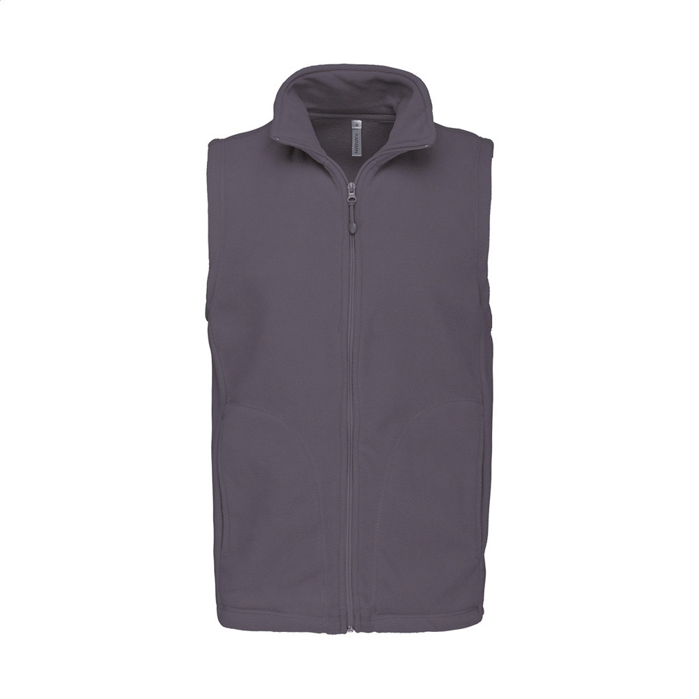 KA913 - fleece bodywarmer vest - Licht Grijs