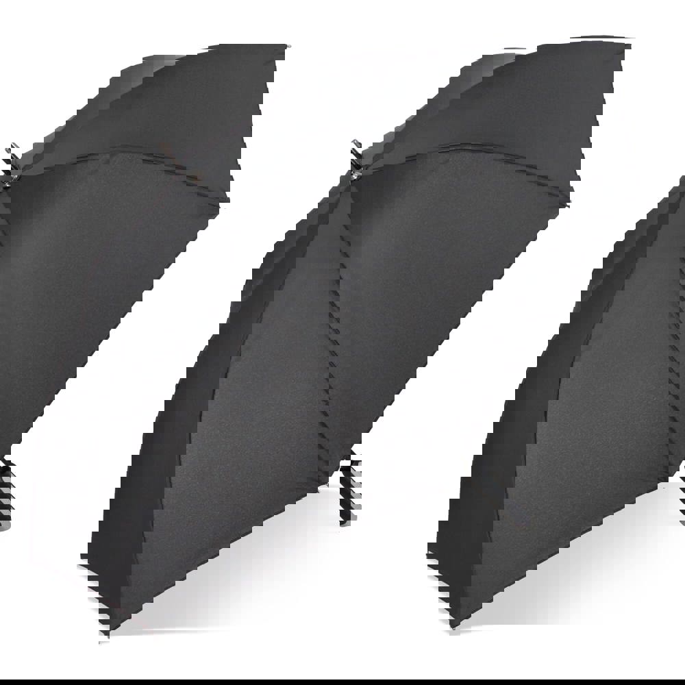 Emerantia 190T Pongee 23" Stokparaplu Auto open - Zwart