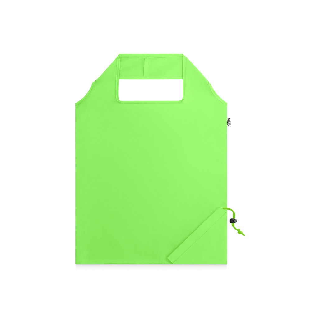 BEIRA. 190T gerecycled polyester (100% rPET) opvouwbare tas - Licht groen