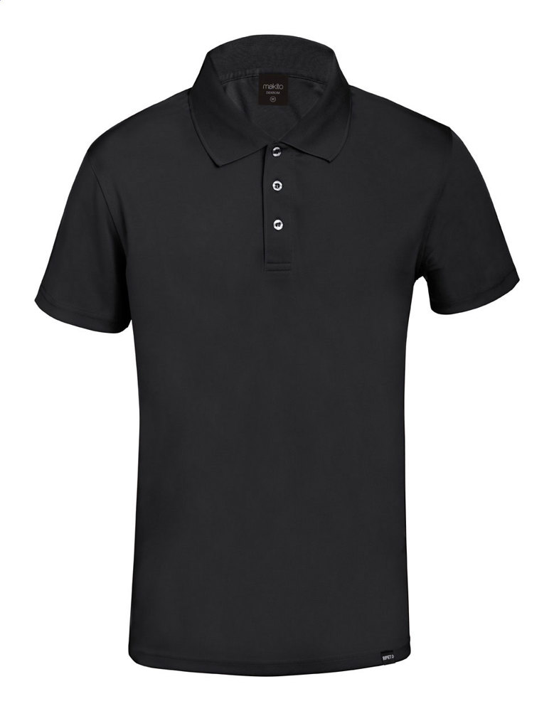 Noran - RPET-poloshirt - Zwart