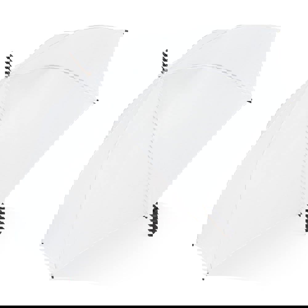 Bosco 190T Polyester 23" Stok paraplu Auto open - Wit