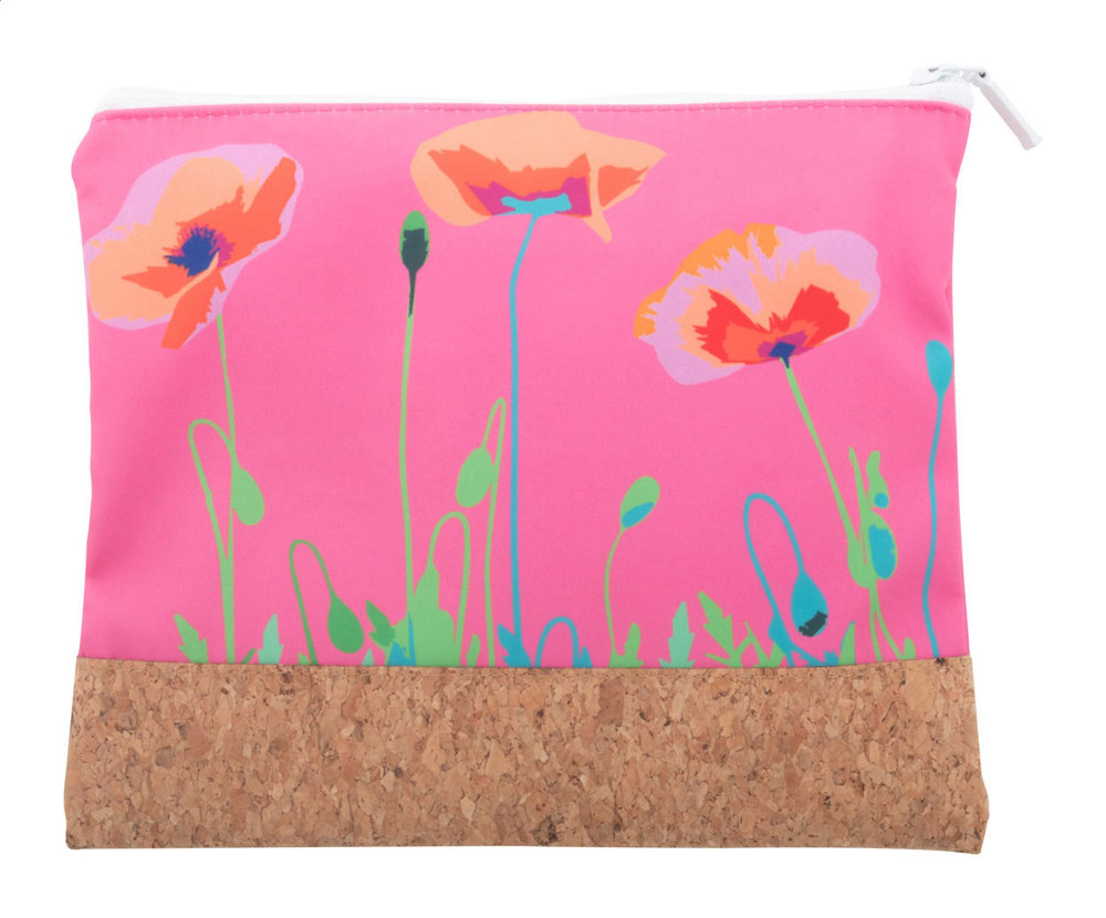 CreaBeauty Cork M - custom made make-up tas - wit/natuurlijk