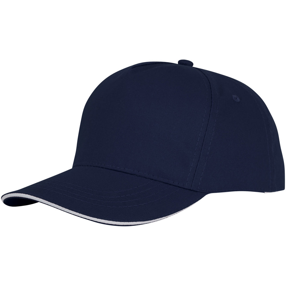 Ceto 5 panel sandwich cap - Marineblauw