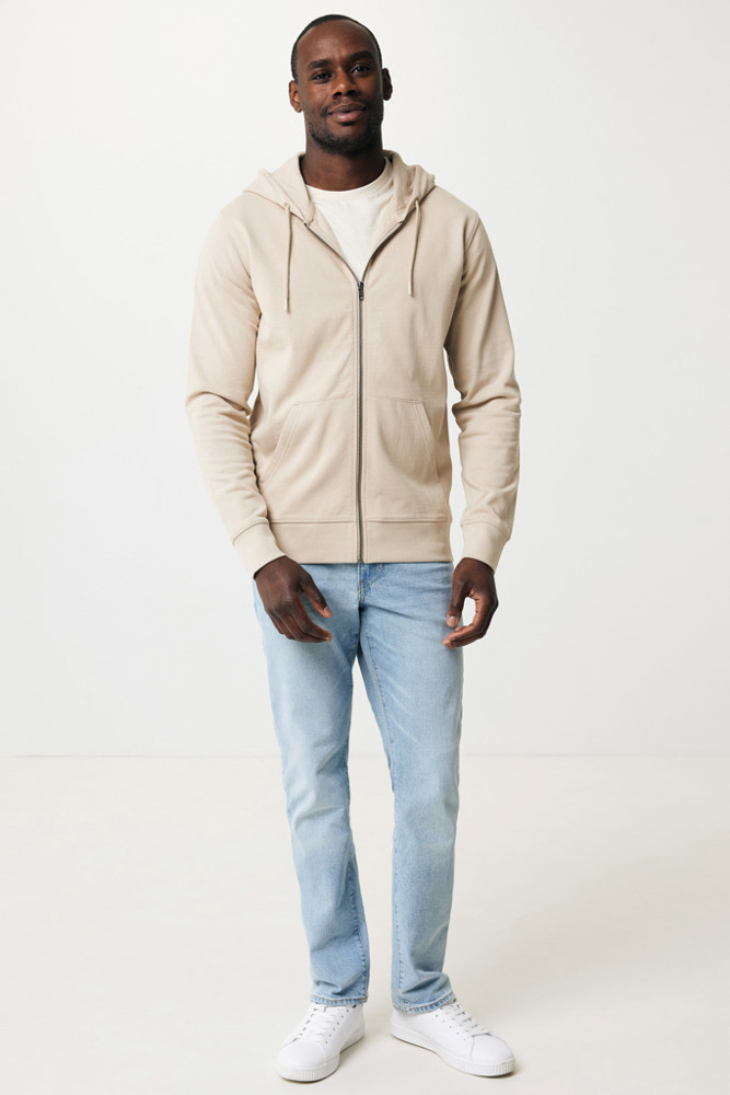 IQONIQ Abisko gerecycled katoen hoodie met rits
