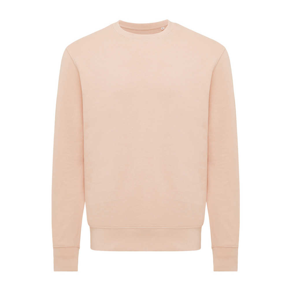 IQONIQ Etosha lichtgewicht gerecycled katoen sweater - peach nectar (± PMS 14-1314 TCX)