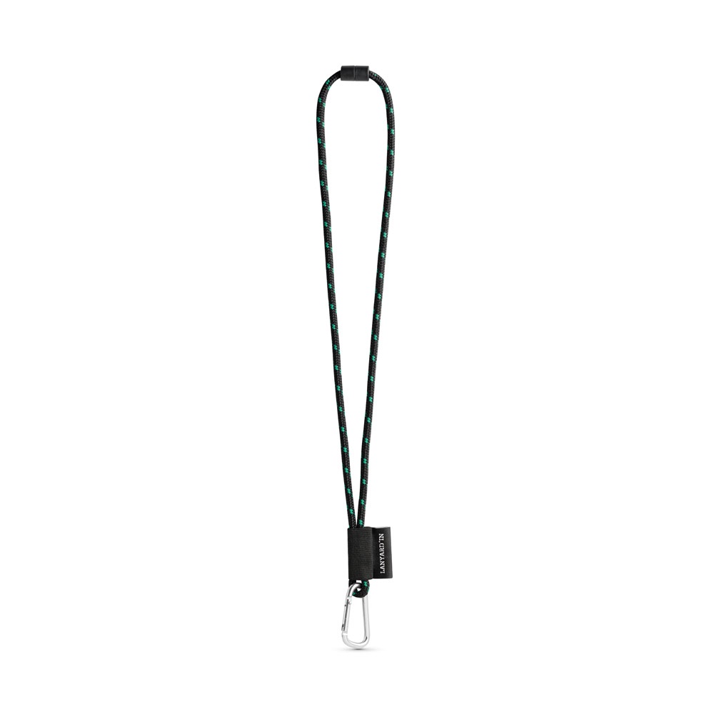 75091. Lanyard Nautic Long Set. Standaard modellen - Zwart, Groen