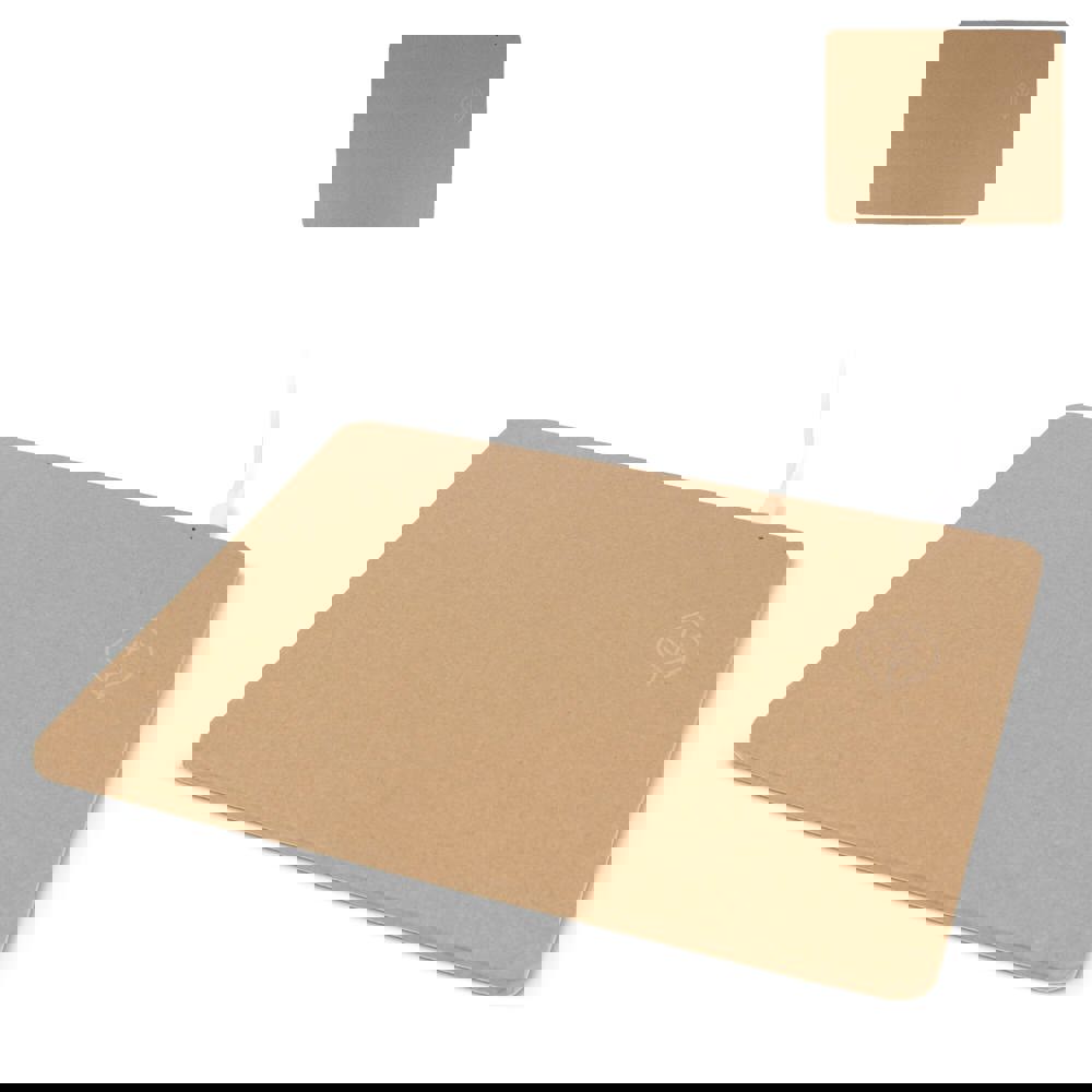 Muismat met draadloze oplader van gerecycled papier