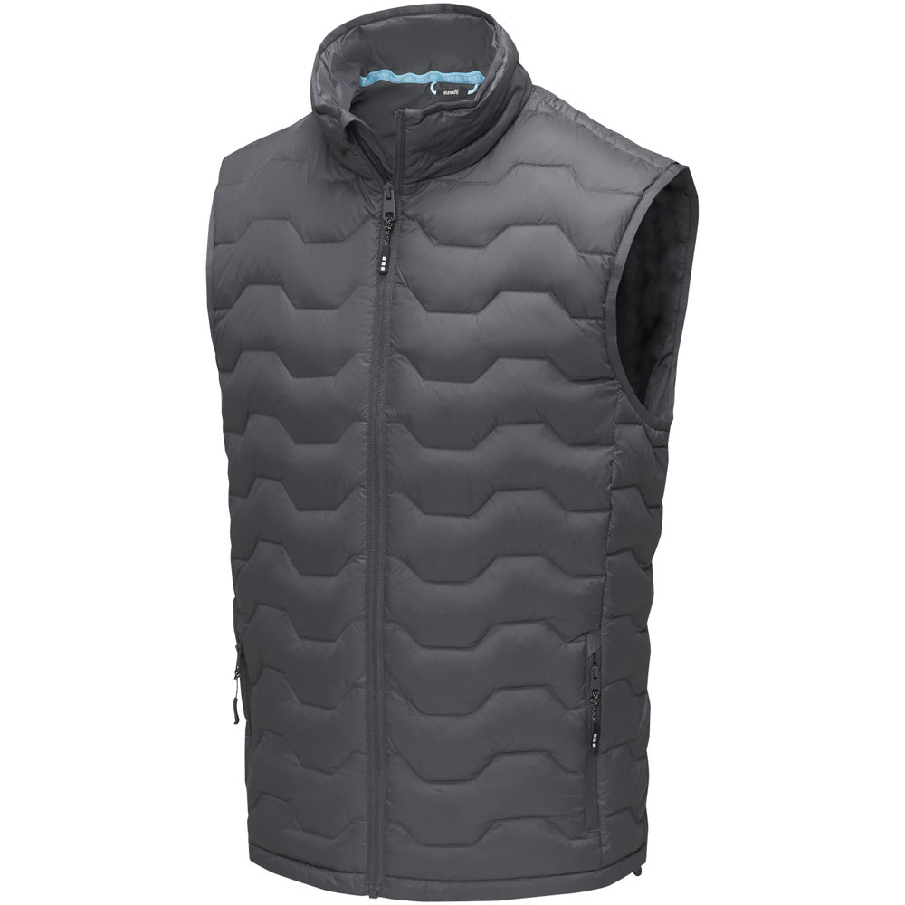 Petalite GRS gerecyclede geïsoleerde down bodywarmer voor heren - Stormgrijs