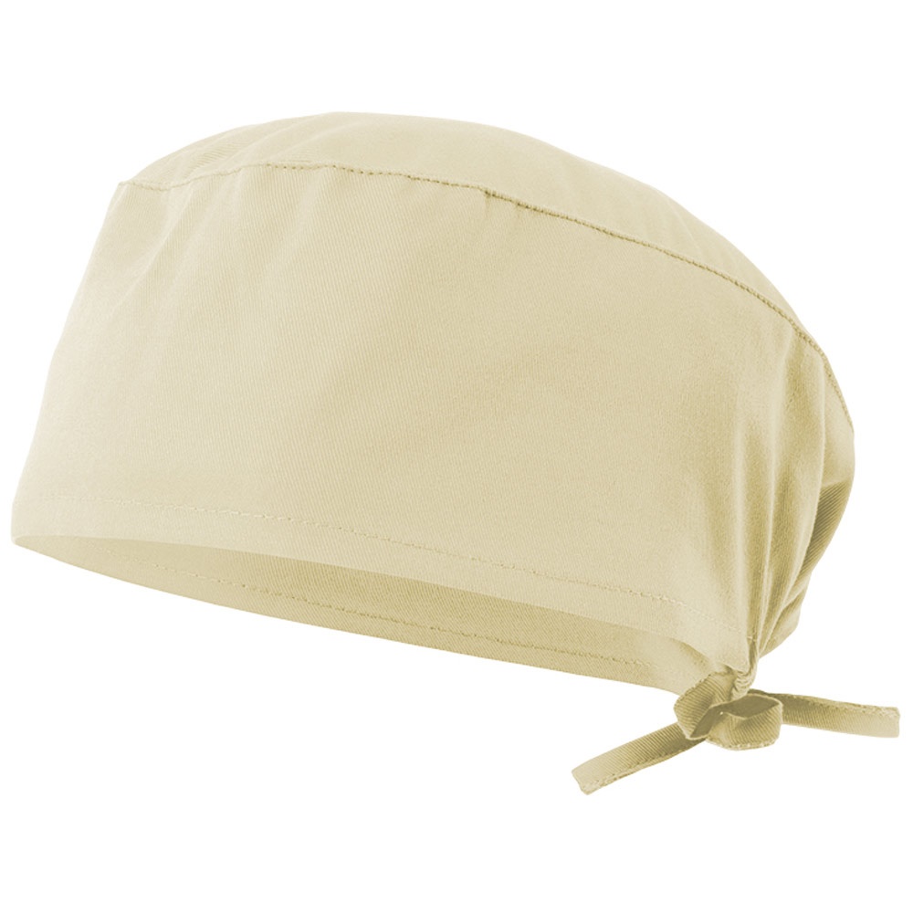 VL ENLIL. Sanitaire keperstof muts (190g/m²), van katoen (35%) en polyester (65%) - Pastel geel