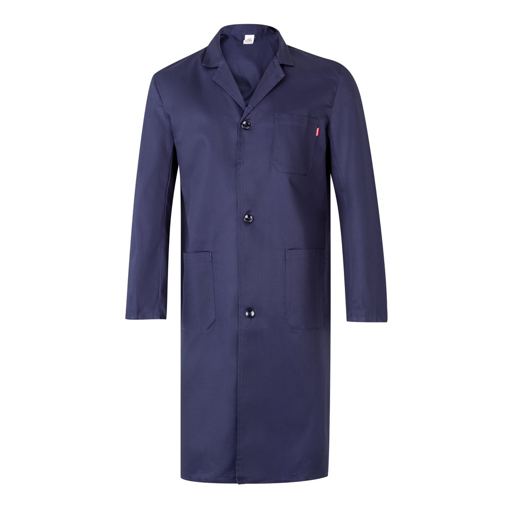 VL DANU. Keper blouse (175g/m²), van katoen (35%) en polyester (65%) - blauw