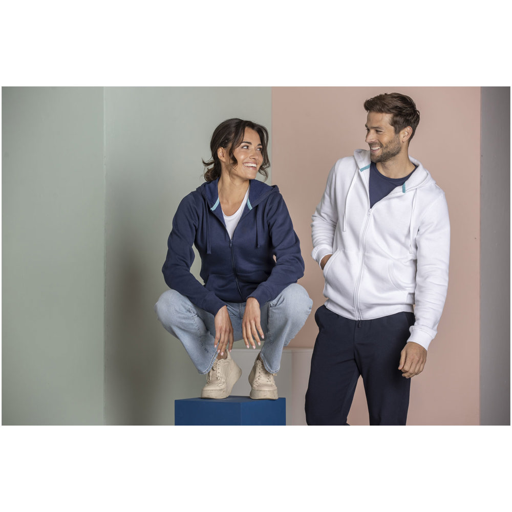 Ruby heren biologische gerecyclede hoodie met volledige rits