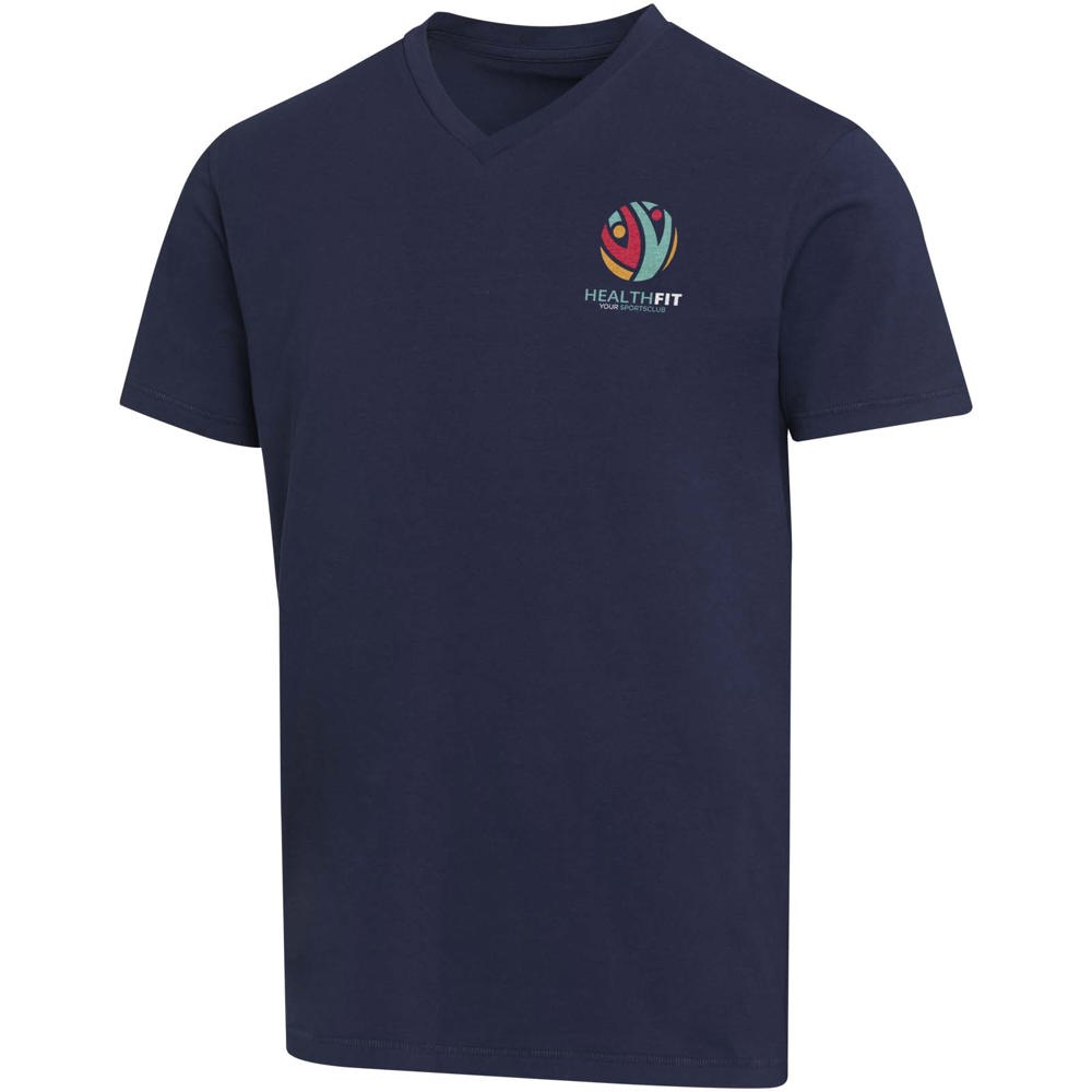 Balfour unisex OCS organisch 200 g/m² T-shirt met korte mouwen en V-hals