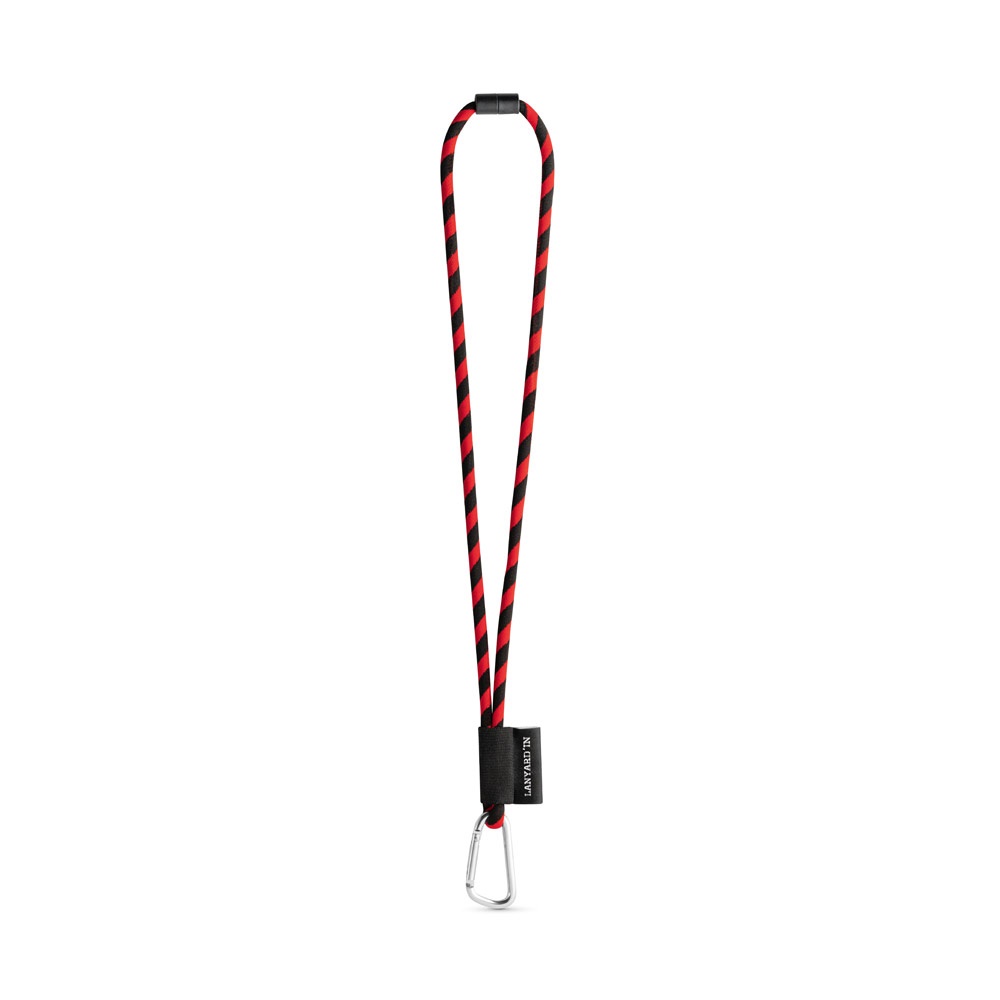 75089. Lanyard Tube Long Set II. Standaard modellen - Zwart, Rood