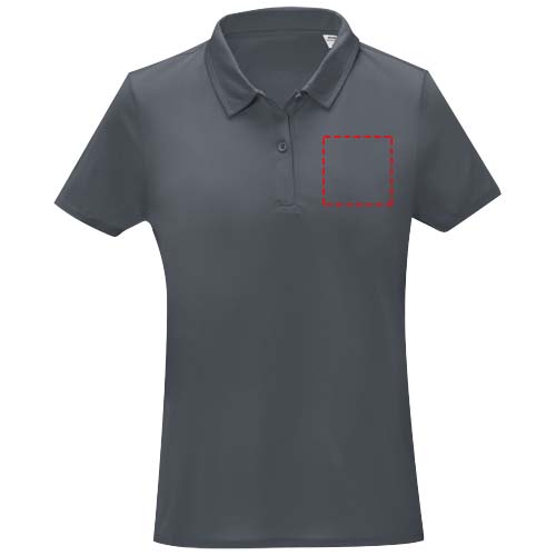 Deimos 105 g/m² coolfit damespolo met korte mouwen