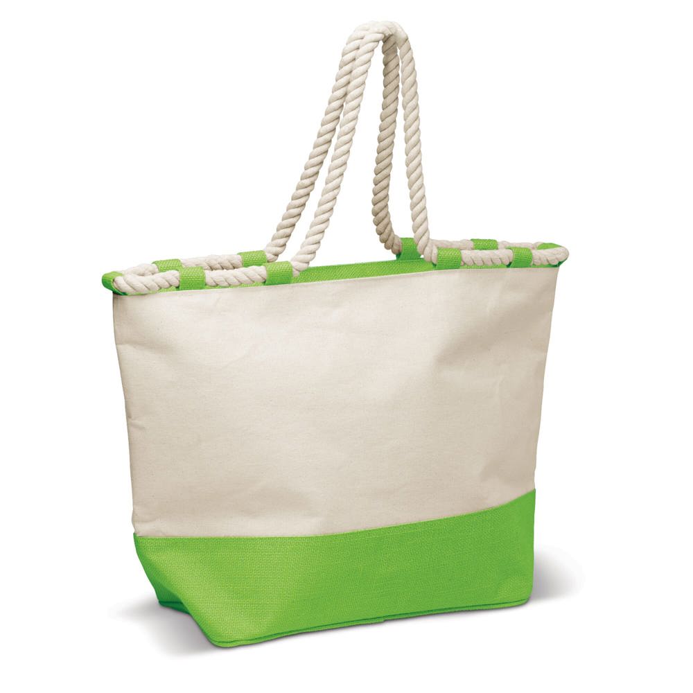 Draagtas canvas 380g/m² - lichtgroen