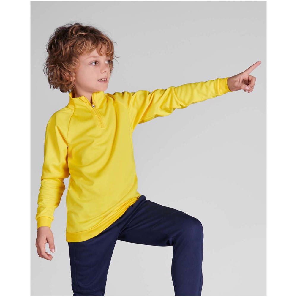 Epiro 200 g/m² sweatshirt met lange mouwen en kwartrits voor kinderen