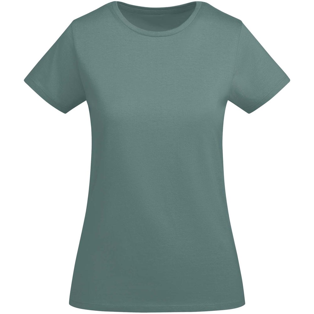 Breda biologisch katoenen dames T-shirt met korte mouwen - Kalm blauw