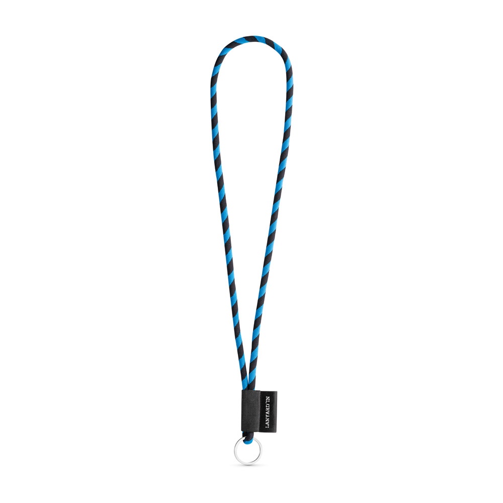 75093. Lanyard Tube Long Set I. Standaard modellen - Zwart, Royal blauw