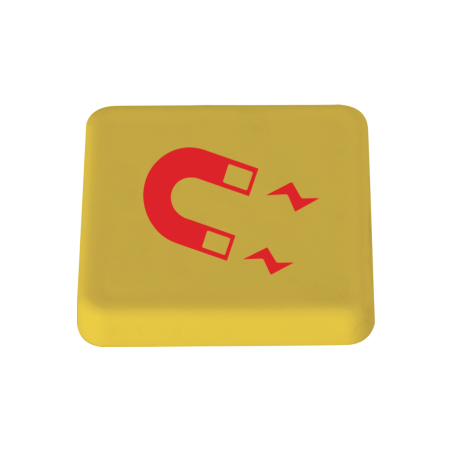 Magneet 40x40 mm - Geel