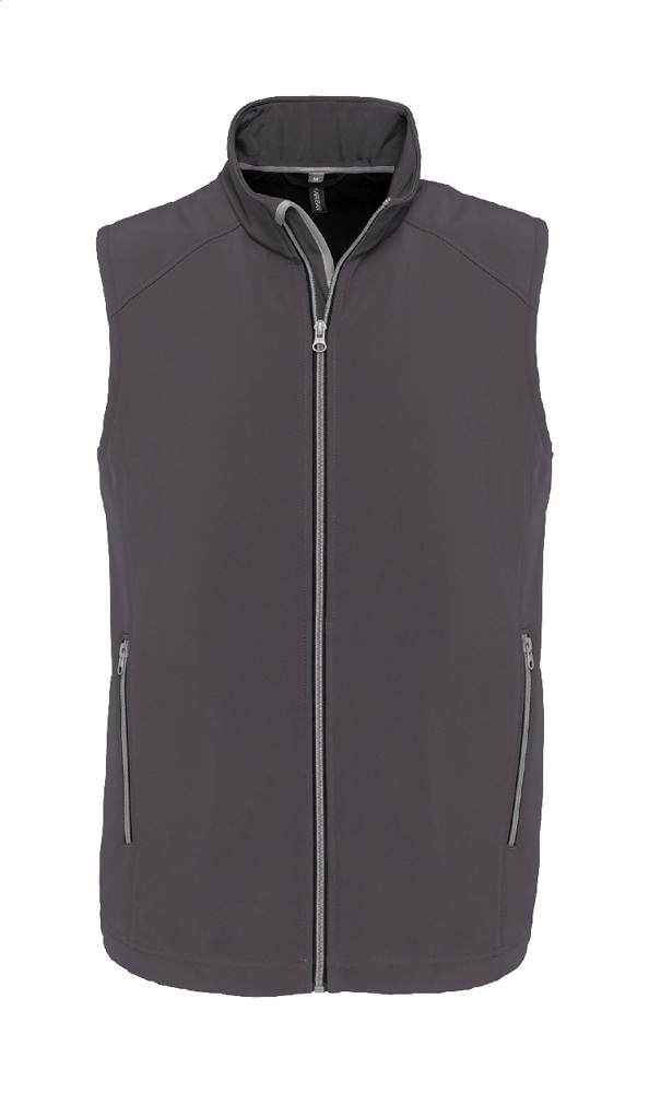 KA423 - 2-laags softshell bodywarmer vest - Donker Grijs