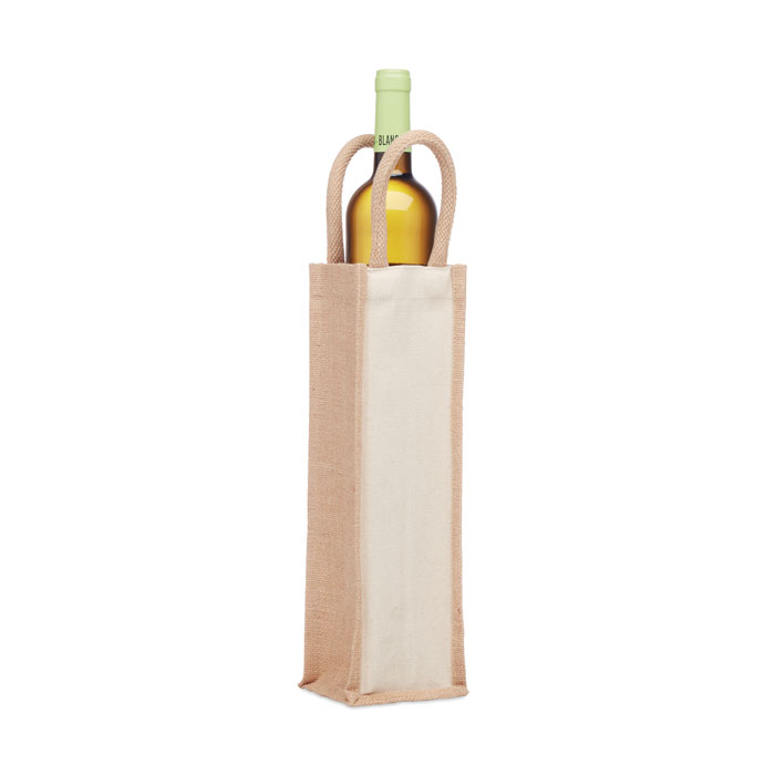 CAMPO DI VINO - Jute wijntas voor 1 fles