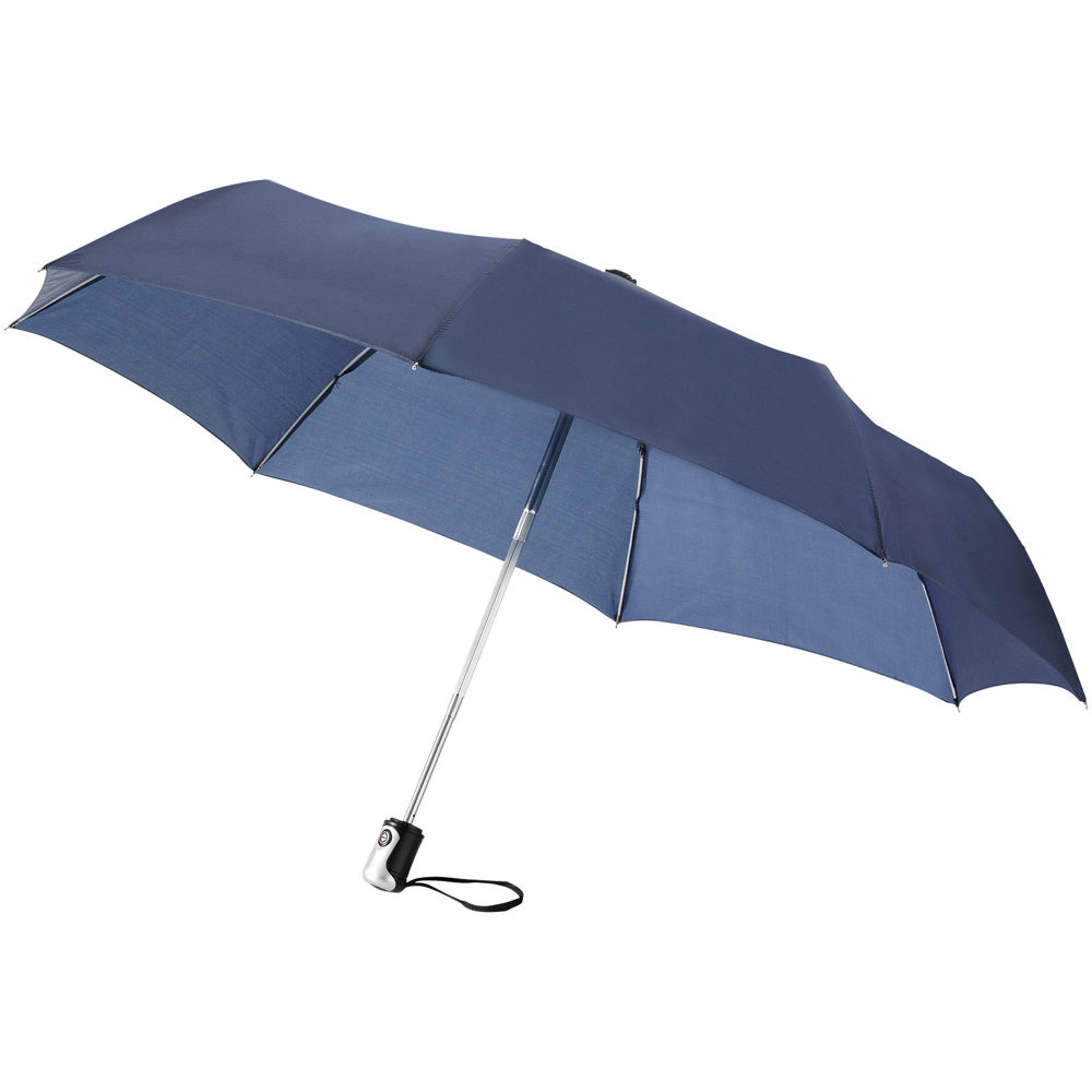 Alex 21,5'' opvouwbare automatische paraplu - Marineblauw