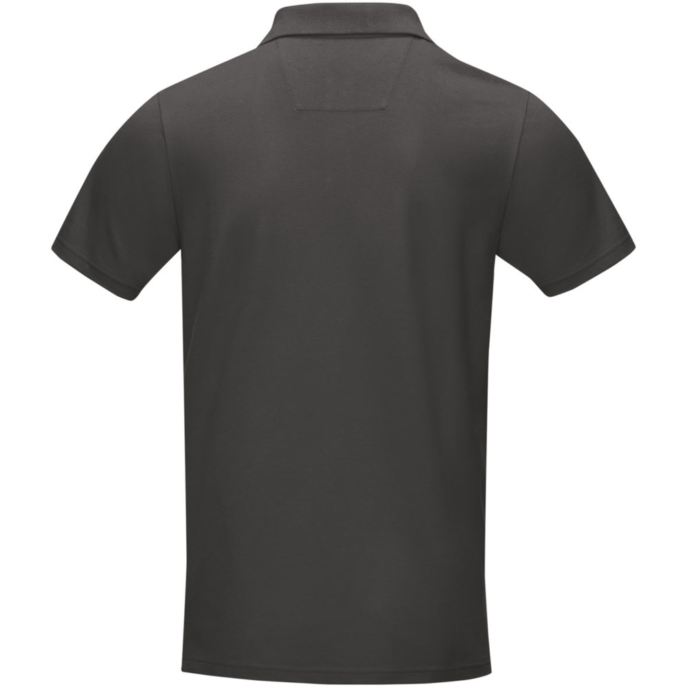 Graphite herenpolo met korte mouwen biologisch textiel