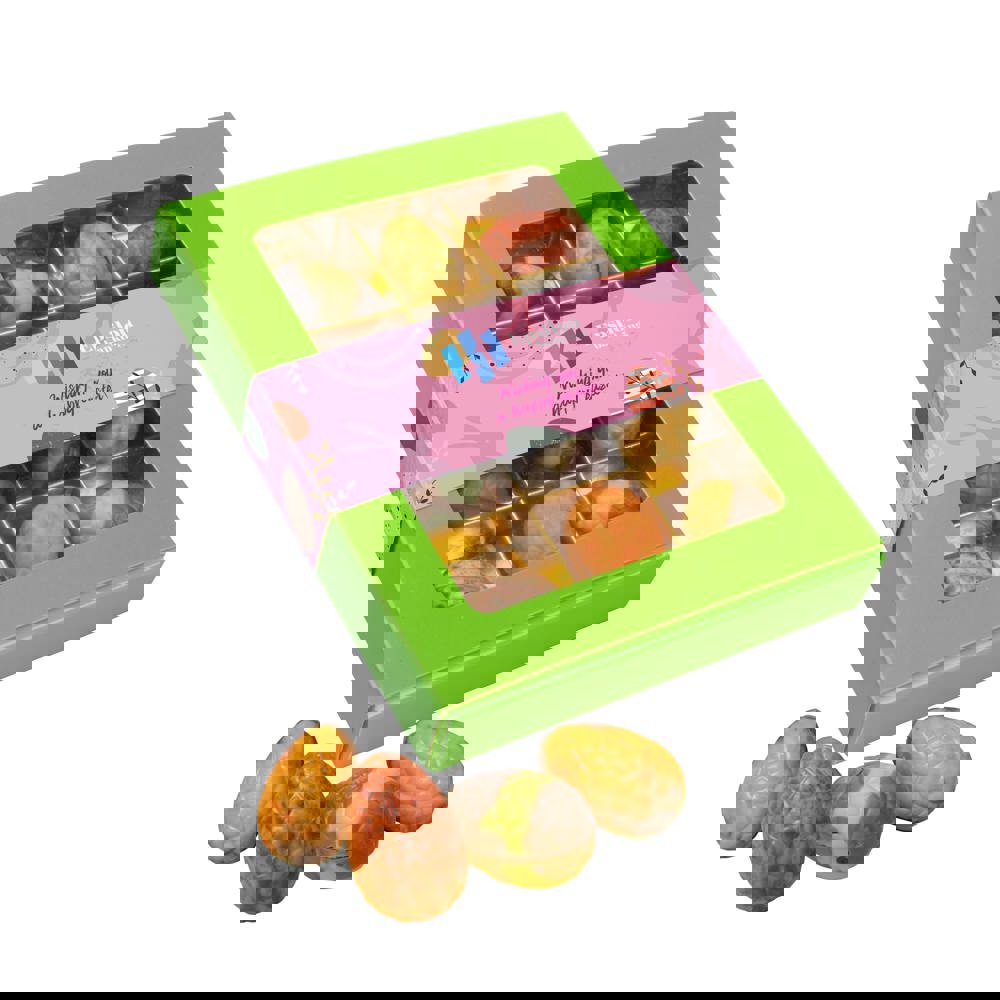 Doosje met 12 luxe paaseitjes