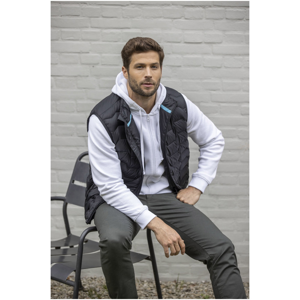 Petalite GRS gerecyclede geïsoleerde down bodywarmer voor heren