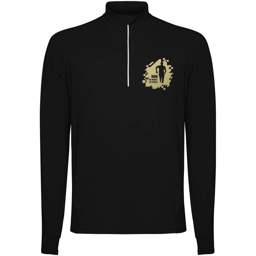 Estambul herensweater met lange mouwen en halve rits