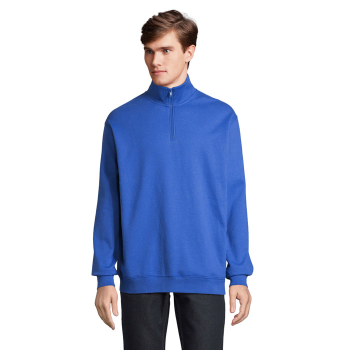 CONRAD - CONRAD Sweater met Rits - Koningsblauw