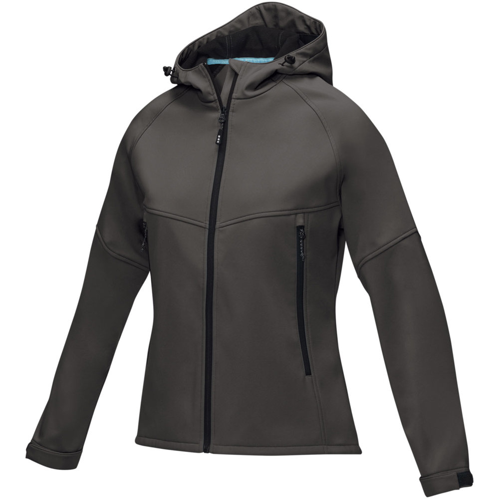 Coltan dames GRS-gerecycled softshell jack - Stormgrijs