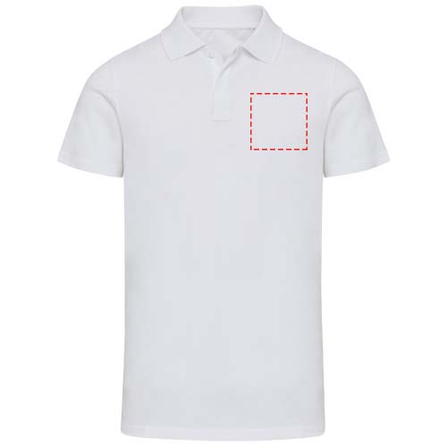 Graphite 180 g/m² unisex OCS organische polo met korte mouwen