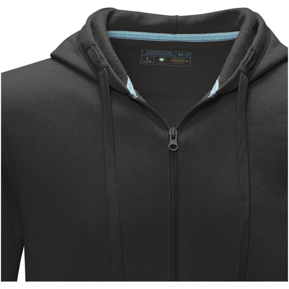 Ruby heren biologische gerecyclede hoodie met volledige rits
