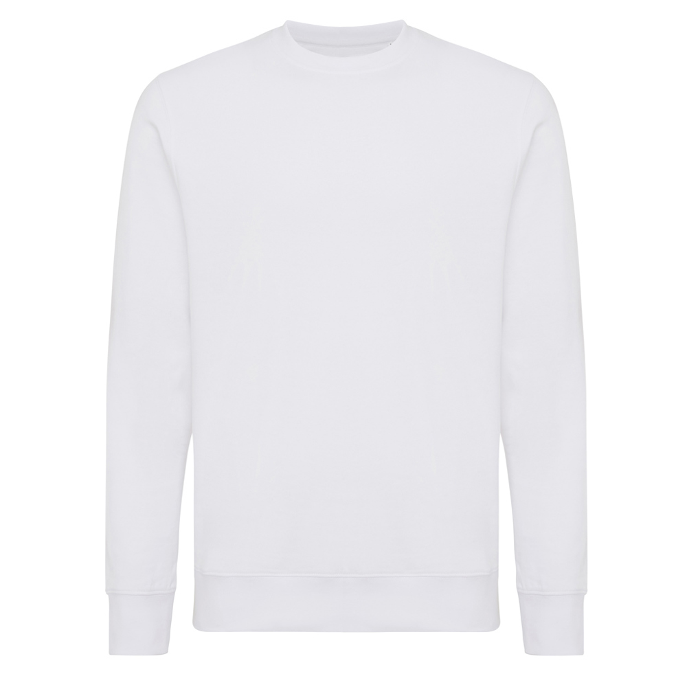 IQONIQ Etosha lichtgewicht gerecycled katoen sweater - recycled white (± PMS 11-0601 TCX)