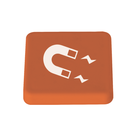 Magneet 30x30 mm - Oranje