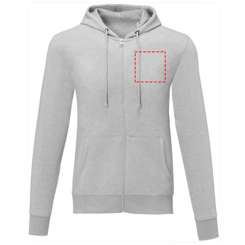 Charon heren hoodie met ritssluiting 