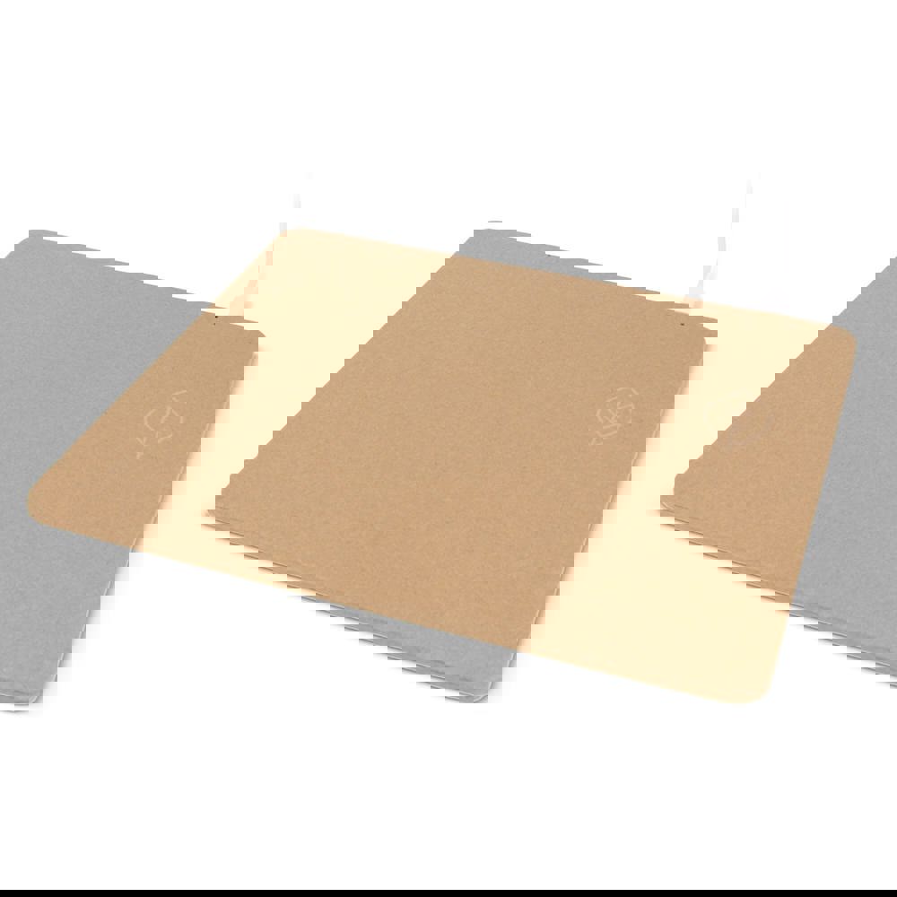 Muismat met draadloze oplader van gerecycled papier