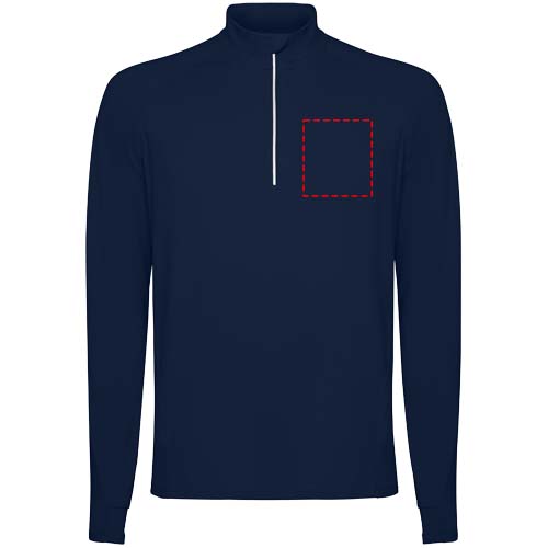 Estambul herensweater met lange mouwen en halve rits