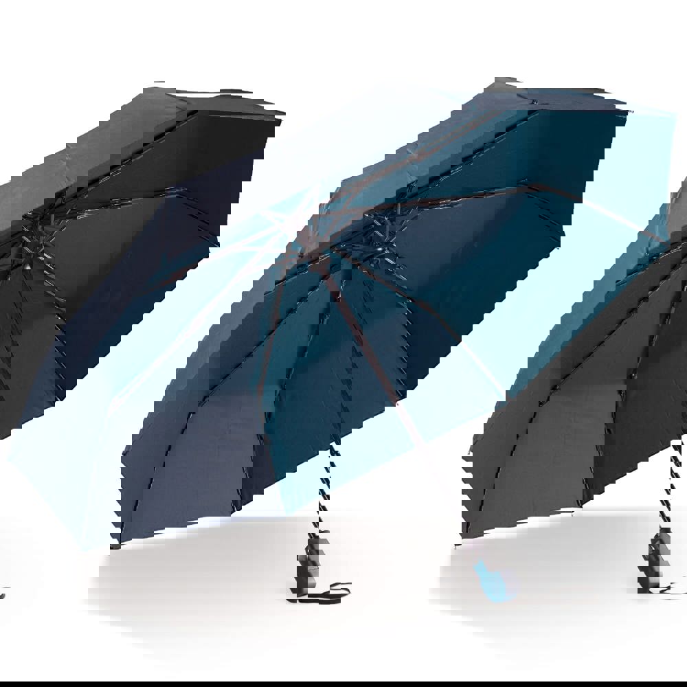 Luxe opvouwbare paraplu 22” auto open/auto sluiten - Donkerblauw
