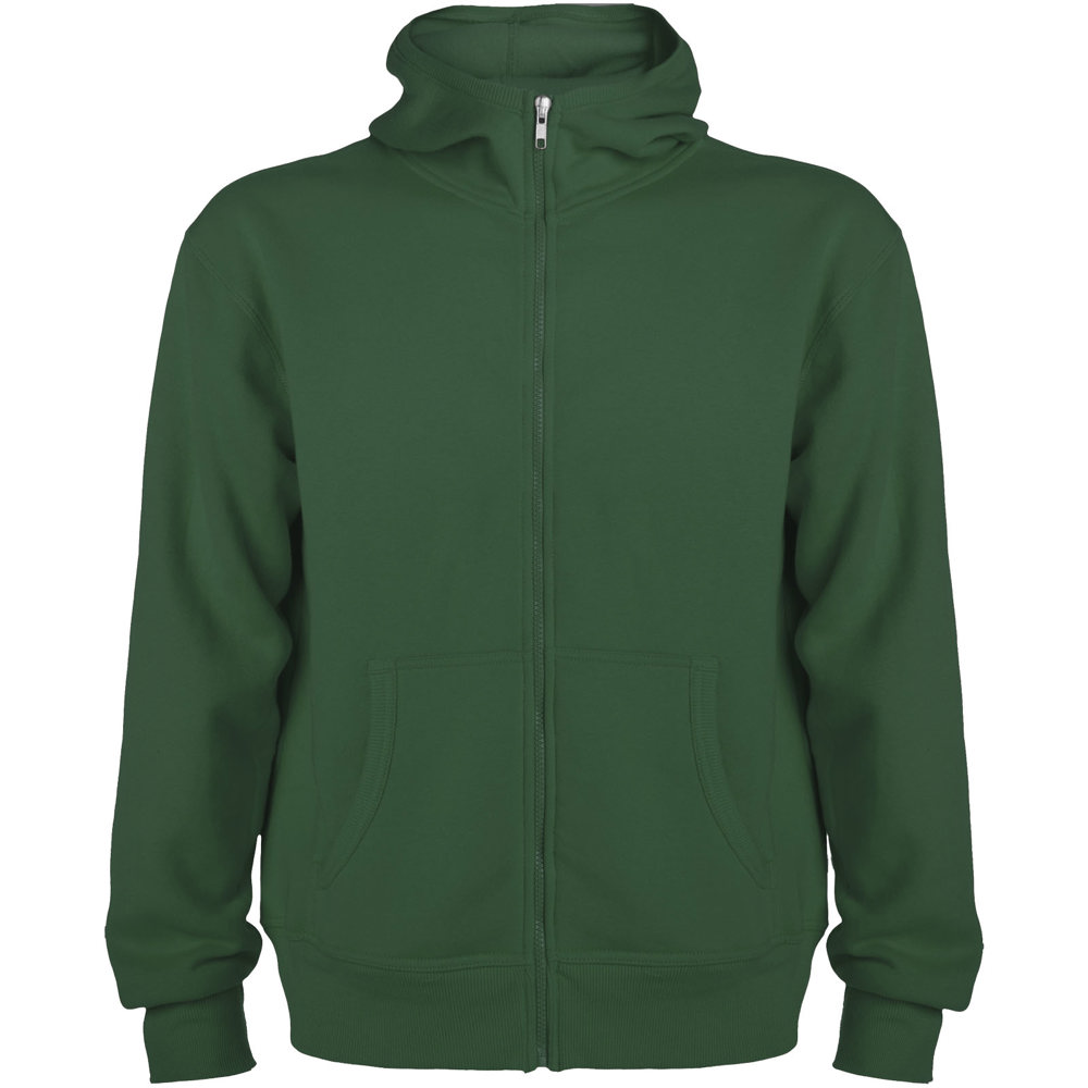 Montblanc unisex hoodie met volledige rits - Flessengroen