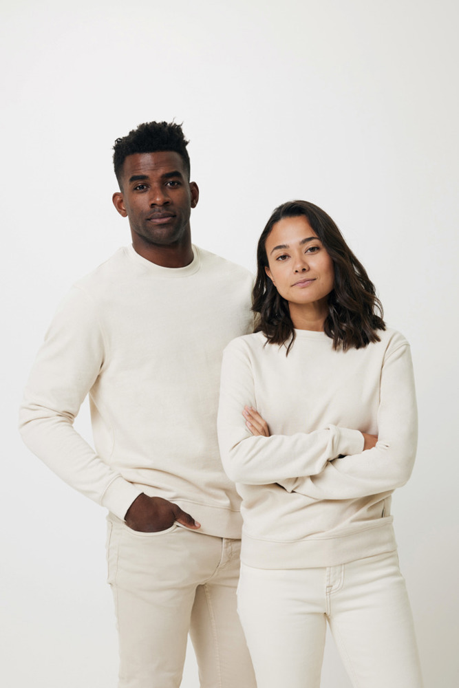 IQONIQ Denali gerecycled katoen sweater ongeverfd