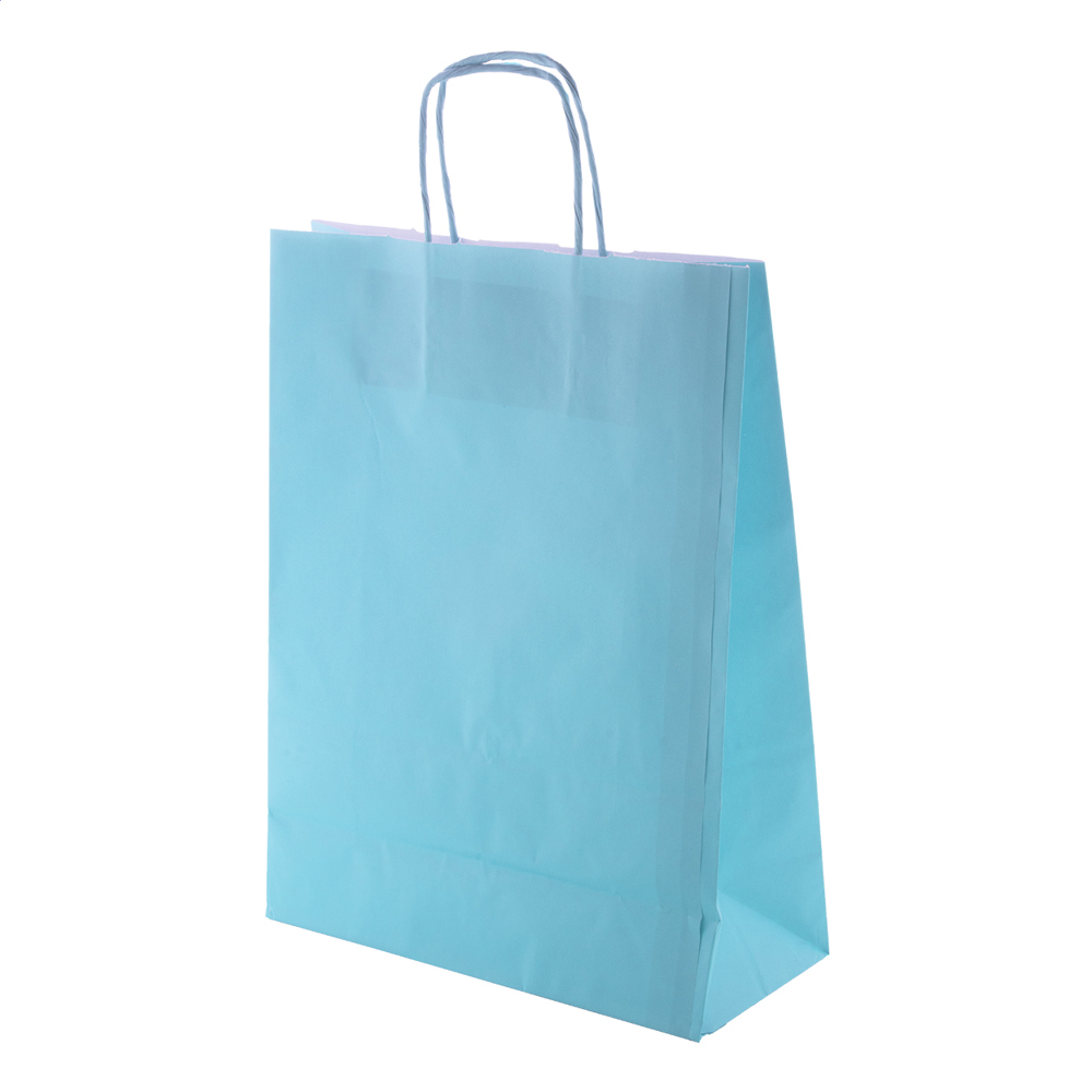 Mall - papieren tas - licht blauw