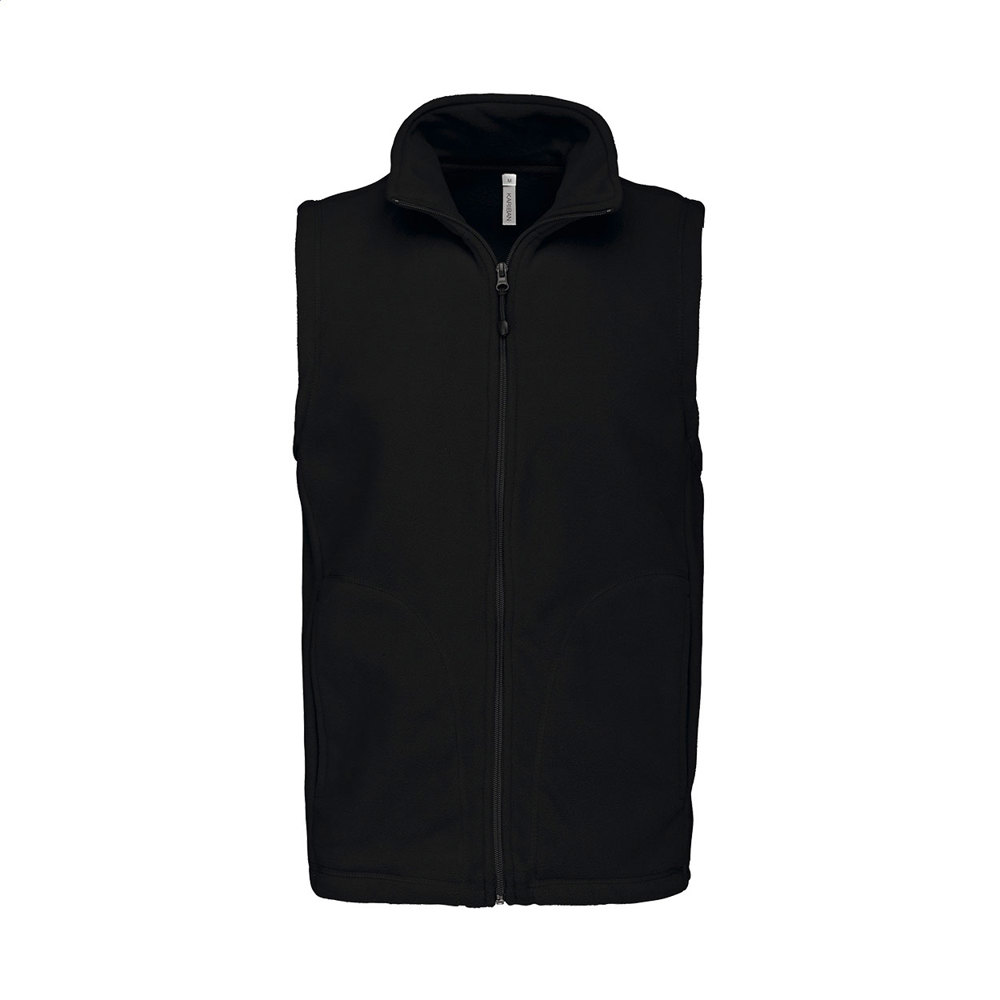 KA913 - fleece bodywarmer vest - Zwart