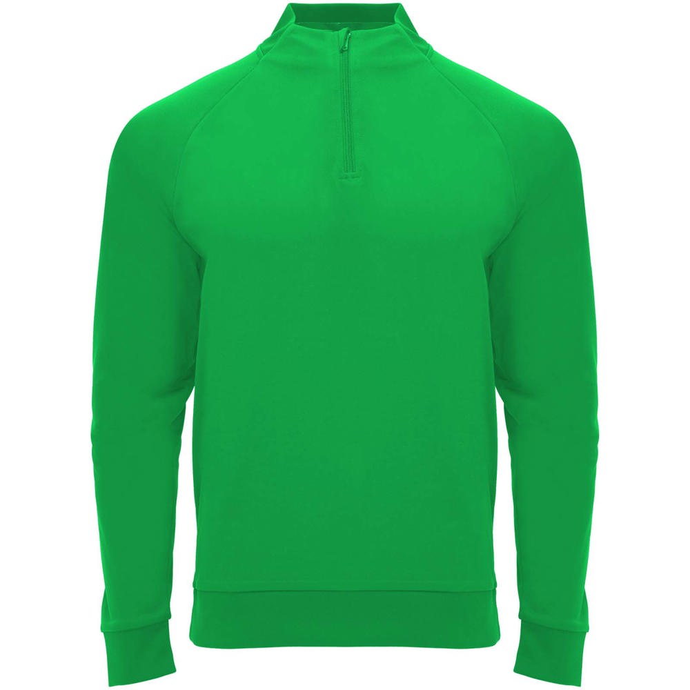 Epiro sweatshirt met lange mouwen en kwartrits voor kinderen - Varen groen