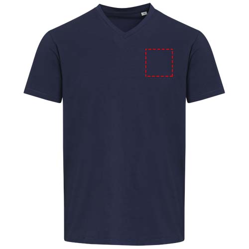 Balfour unisex OCS organisch 200 g/m² T-shirt met korte mouwen en V-hals