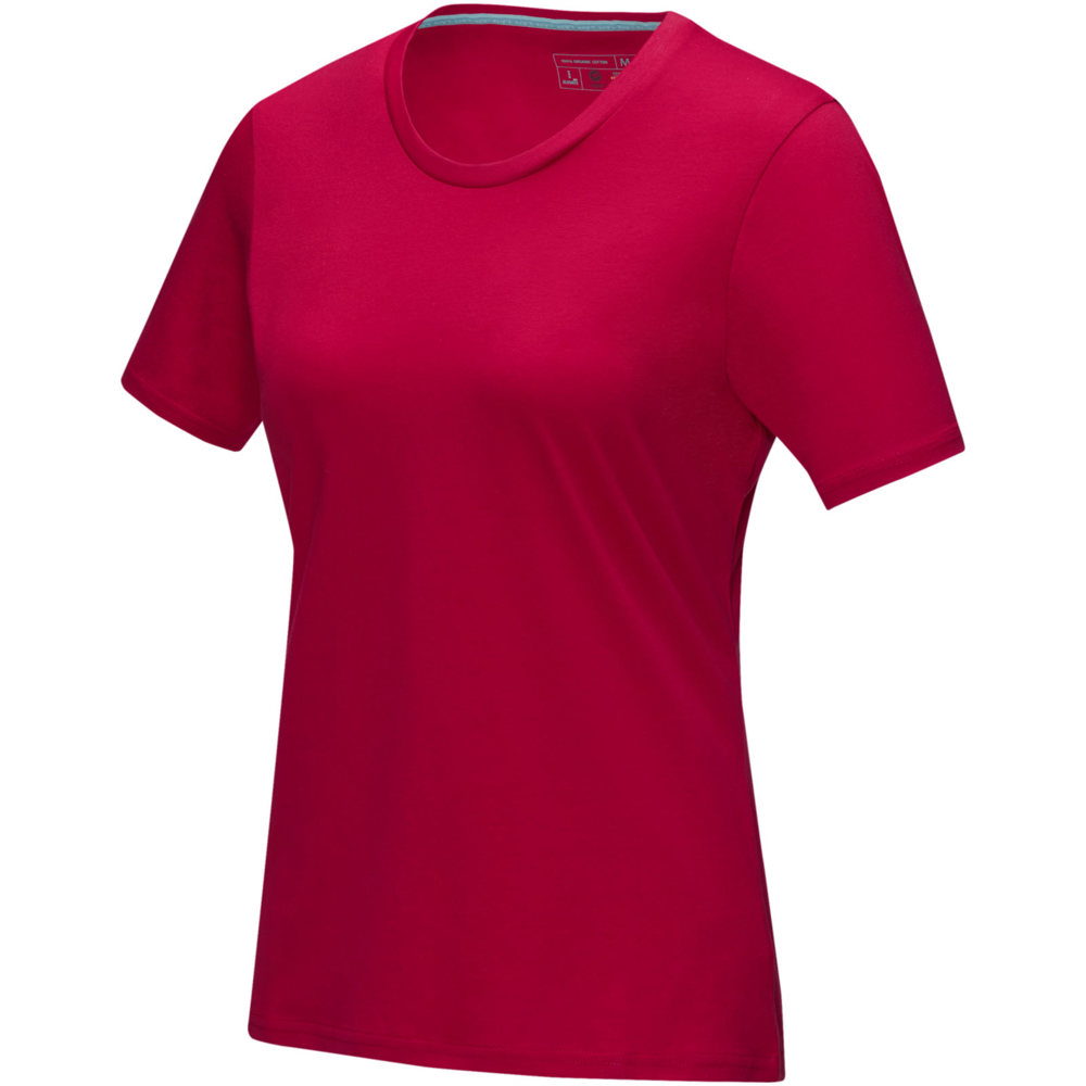 Azurite dames T-shirt met korte mouwen biologisch textiel - rood