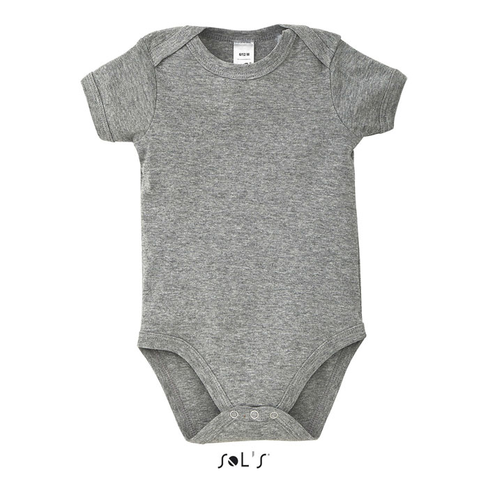 BAMBINO - BAMBINO BABY BODYSUIT - Grijs Gemeleerd